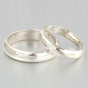 [블랑쥬] 커브드 심플 R/ 925 실버 순은 민자 은반지 5mm 3.8mm 남자 남성 여자 여성 커플 SILVER RING