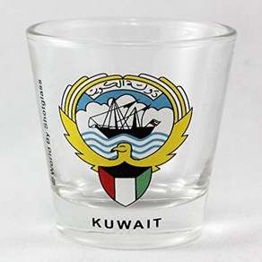 Kuwait Shot Glass 쿠웨이트 유리잔, 1개, Multicolo