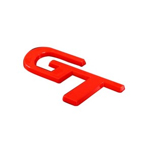 자동차엠블럼 GT (레드) 대 (8cmX4cm), GT레드-대(엠블럼3), 1개