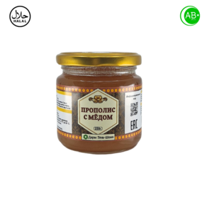 Honey Eniched With Popolis Kygyzstan 프로폴리스가 풍부한 꿀 키르기스스탄, 1개, 250g