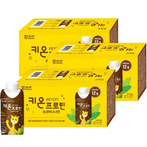 함소아 키온 프로틴 어린이 단백질 음료 초코바나나맛, 200ml, 54개