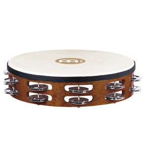 [MEINL] 마이널 더블 10인치 가죽 탬버린 Afican Bown MCP TAH2AB, 1개