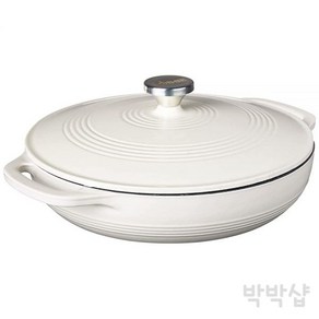 롯지 주물 냄비 애나멜 캐서롤 3.4L 화이트, 본 제품, 1개, 오이스터 화이트