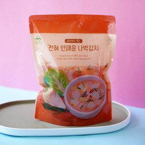 국산 전혀 안매운 나박김치 어린이 유아 당일제조 저염 김치, 800g, 1개