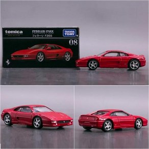 자동차다이캐스트 자동차모형 TOMY 페라리 F40 로마 SF90 SP3 F8 ENZO F355 F50 라페라리 512BB 합금 및 차량 용 모델, 1개, 17) F355 Red