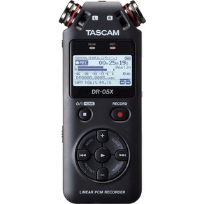 TASCAM 타스 카무 - USB 오디오 인터페이스 탑재 스테레오 리니어 PCM 레코더 DR-05X