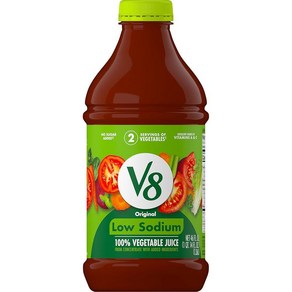 V8 저나트륨 오리지널 100% 야채 주스 1.3L(44oz) 병, V8 저나트륨 오리지널 100% 야채 주스, 1.3L4, 1.3L, 1개