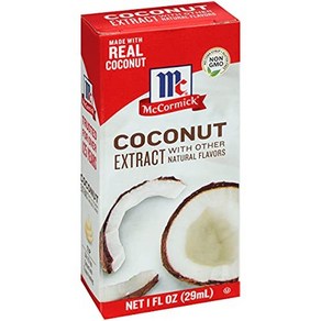 McComick Coconut Extact With Othe Natual Flavos 1 fl oz 기타 천연 향료를 함유한 맥코믹 코코넛 추출물 1 fl oz, 1개