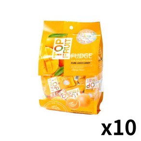 베트남 망고젤리 다낭 한시장 탑젤리 오리지널 TOP FRUIT COOWY FUDGE, 320g, 10개