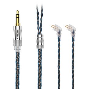 NICEHCK C24-2 24 코어 실버 도금 구리 합금 이어폰 케이블 3.5mm/2.5mm/4.4mm MMCX/NX7/QDC/0.78 2Pin ST-10s LZ A7, 03 3.5mm With NX7 2Pin, 1개