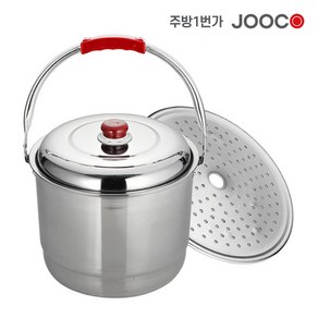 주방1번가 주코(JOOCO) 27종 스텐들통 스텐 빨래솥 곰솥 국통 찜통 찜기 육수통 소스통 다용도 업소용 가정용 식당용, 혼합색상, 미니(220x170mm)