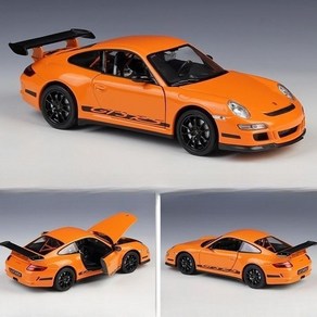 포르쉐 911GT3 RS (997) 스포츠카 시뮬레이션 합금 자동차 모델 장식품, 1개, 1973  911 카레라 RS 화이트