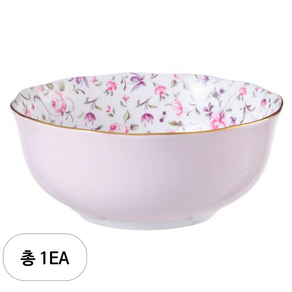 로얄알버트 뉴황실장미 KOREAN SOUP BOWL 13.5cm ROSE CONFETTI 40001872, 혼합 색상, 1개