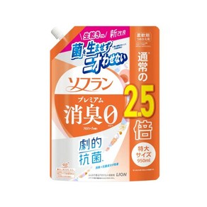 라이온 소프란 프리미엄 탈취 아로마 비누향 리필용 특대 [유연제], 1개