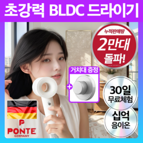 독일 신형 초강력 BLDC 헤어 드라이기 항공모터, 모던화이트 프리미엄