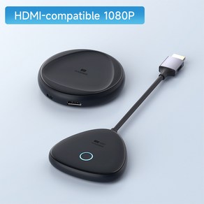 Hagibis무선 HDMI 호환 송신기 및 수신기 엔터프라이즈 4K 익스텐더 키트 디스플레이 어댑터 동글 캐스팅 비디오 오디오, [03] HDMIcompatible-1080P, 1개