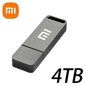 샤오미 고속 USB 3.2 C타입 인터페이스 휴대폰 펜 드라이브 8TB 컴퓨터 이중 사용 OTG 듀얼 플래시 메모리, 7) Gey 4TB, 1개