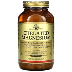 Solga 솔가 Chelated Magnesium 250 Tablets, 1개, 250정