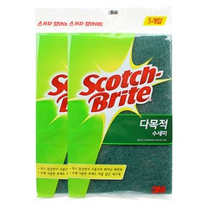 스카치브라이트 다목적 수세미 소형, 5개입, 2개