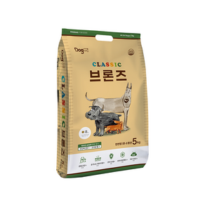 도그랑 브론즈 5kg 강아지사료 애완용품 개사료 강아지간식 반려견, 1세트, 닭