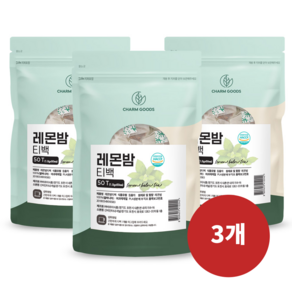 참굿즈 레몬밤차 50티백 알바니아산 레몬밤 100% 허브티, 1g, 3개, 50개입