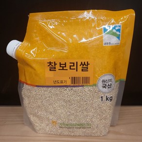 기린농협 강원도 인제 내린천 국산 찰보리쌀, 1개, 1kg