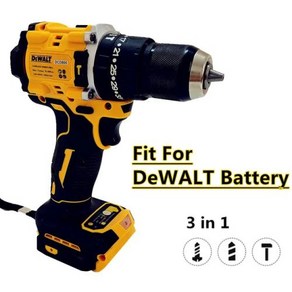 전동드릴 Dewalt 20 적합 브러시리스 해머 스크루 0mm 공구 DCD805, 1) Battey Not Included, 1개