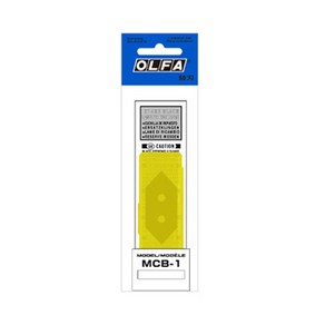 OLFA(올파) 공구가이드 OLFA 올파 MCB-1 칼날 MC-45용 삼각날 20mm 액자작업칼날 45도 각도날, 1개