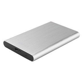 외장hdd 휴대용 USB 3 0 외장 하드 드라이브 금속 플러그 앤 플레이 PC 노트북 데스크탑용 2 5 인치 1TB HDD, 은, 02 은, Silve