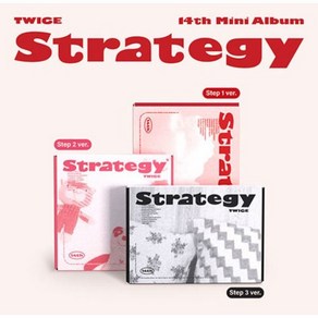 개봉앨범 포토카드 없음  트와이스(TWICE) - 14th Mini Album STRATEGY 3종 세트