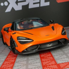 1:24 맥라렌 765LT 스포츠카 다이 캐스트 레이싱, Oange, 1개