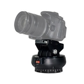 Desental 브랜드 YT-1200 회전 파노라마 리모컨 팬 틸트 삼각대 헤드 카메라용, 01 Black, 1개
