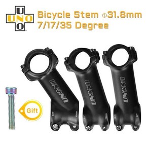 카본핸들바 UNO-파워 자전거 스템 MTB 테이블 핸들 바 스템 7 17 35 도 31.8mm 60-130mm 산악 도로 부품 캘로이, 22 31.8x70mm stem 12, 1개