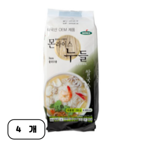 몬 라이스 누들 3mm, 250g, 4개