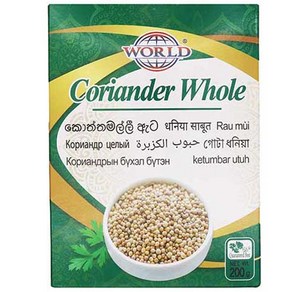 WORLD CORIANDER WHOLE 코리앤더 홀 고수씨 향신료 200g, 1개