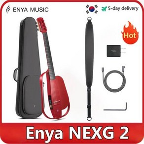 스마트 여행 스트링 섬유 일렉트릭 클래식 어쿠스틱 기타 2N NEXG 탄소 Enya 일렉트릭 어쿠스틱 나일론 기타, 1) NEXG 2, 1개