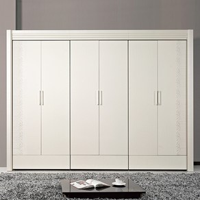 동서가구 로맨스 10자 옷장세트(장롱) DF906924, 웬지투톤