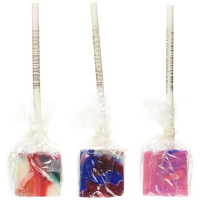 Espeez Tie Dye Cube Lollipops .74 Ounce Pops (Pack of 48) Espeez 홀치기 염색 큐브 막대사탕 .74온스 팝스(48개 팩), 48개, 20g