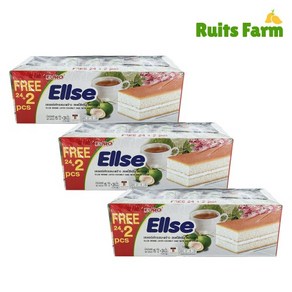 [루츠팜] 태국과자 ellse 코코넛 케이크 390gX12개 1박스 euocake 유로케익 코코넛크림, 12개, 390g