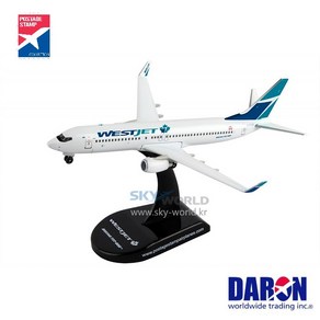 다론 비행기모형 웨스트젯 B737-800 비행기 모형 다이캐스트 Westjet 737-800 1/300 Daron PS5815-1