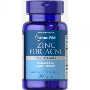 Puitan's Pide Zinc fo Acne a Mineal fo Sytem Health 100 Tablets, 100정, 1개