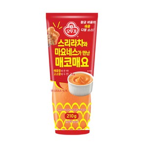 오뚜기 스리라차와 마요네스가 만난 매코매요, 210g, 3개