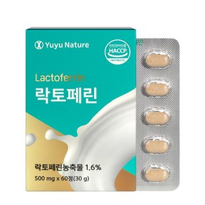 유유네이처 락토페린 정 뉴질랜드산 식약처 HACCP 인증 60정