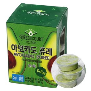 냉동 아보카도 퓨레, 4개, 56g