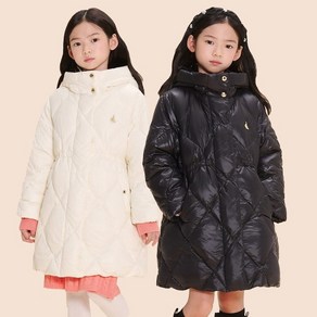 [브랜드정품]빈폴키즈 [BEANPOLE KIDS] 24FW 여아 덕다운 중경량 롱패딩 (2종 택1)신학기패딩 경량패딩