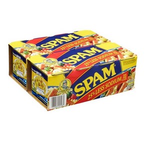 Homel Spam 25% Less Sodium 호멜 스팸미국 햄 저염 340g 8캔, 8개