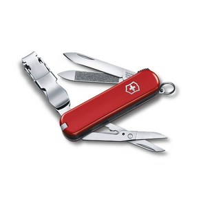 VICTORINOX 580 8 (빅토리 녹스) 네일 클립 레드 손톱 깎는 손잡이 찢어 붙여, 1개