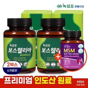 [녹십초] 보스웰리아 6개월(총 180정) 90정x2병 +MSM90정 /한정, 2개, 90정