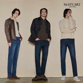 [맥스튜어트] 24FW 웜기모 릴렉스 스트레이트 남성 데님 3종