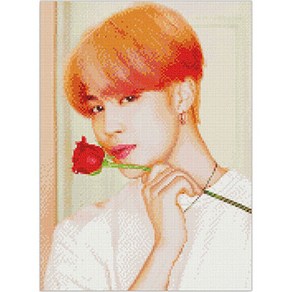 DIY 보석십자수 BTS 방탄소년단 큐빅페인팅 v1 지민 40x50, 1개